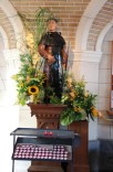 Saint Fiacre dans l'église de La Reid
